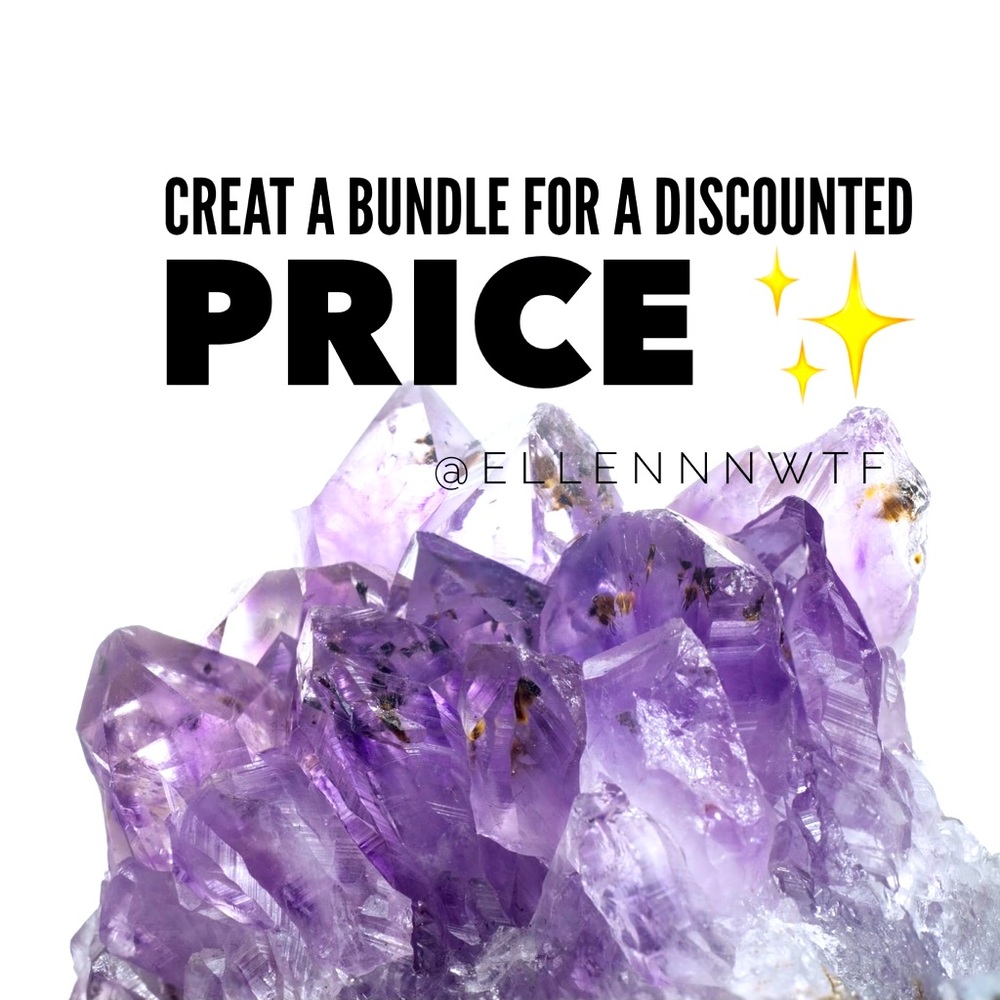 ! BUNDLE ITEMS FOR A DISCOUNTED PRICE !